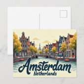 Oude Amsterdamse Scènes Briefkaart (Voorkant / Achterkant)