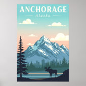 Oude Anchorage Alaska Poster (Voorkant)
