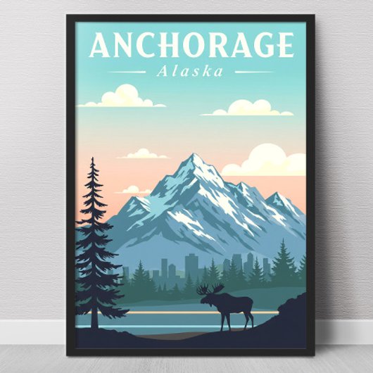 Oude Anchorage Alaska Poster