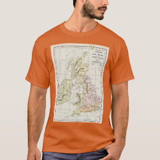 Oude Angelsaksische kaart van de Britse eilanden 1 T-shirt