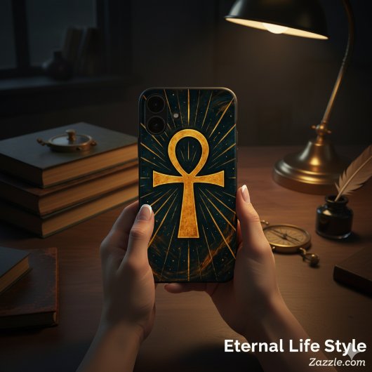 Oude Ankh Heilige Mysterie Gouden Straling Case-Mate iPhone Case