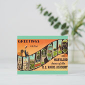 Oude Annapolis MD Groet Briefkaart (Staand voorkant)