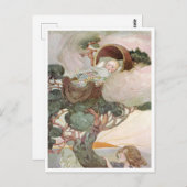 Oude 'Anne Anderson Baby in the Tree Top' Briefkaart (Voorkant / Achterkant)