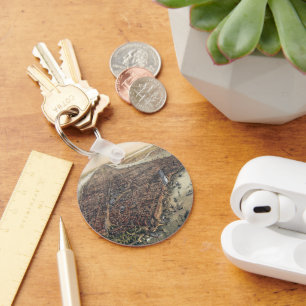 Oude ansicht New York City, Manhattan, Brooklyn Br Sleutelhanger