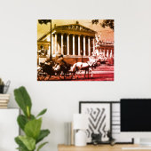 Oude ansicht Oostenrijk Weens parlement Poster (Thuiskantoor)