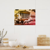 Oude ansicht Oostenrijk Weens parlement Poster (Keuken)