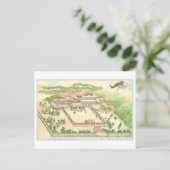 Oude Ansicht van het Keizerlijk Paleis, Kyoto, 191 Briefkaart (Staand voorkant)