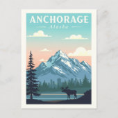 Oude Ansichtkaart Anchorage Alaska Briefkaart (Voorkant)