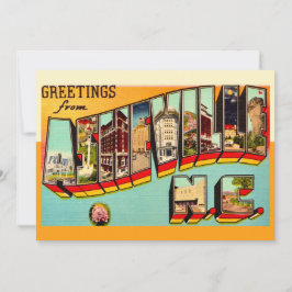 Oude ansichtkaart Asheville NC 5x7 Bedankkaart