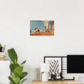 Oude ansichtkaart, De Blauwe Kamer van het Witte H Poster (Thuiskantoor)