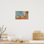 Oude ansichtkaart, De Blauwe Kamer van het Witte H Poster (Keuken)