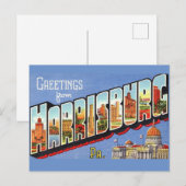 Oude ansichtkaart Harrisburg PA  Briefkaart (Voorkant / Achterkant)