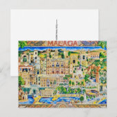 Oude ansichtkaart Malaga Spanje Briefkaart (Voorkant / Achterkant)