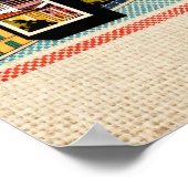 Oude ansichtkaart met groeten uit Turijn Poster (Hoek)