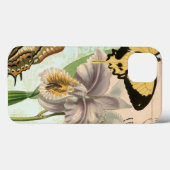 Oude ansichtkaart met vlinders en bloemen Case-Mate iPhone case (Achterkant (horizontaal))