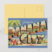 Oude ansichtkaart Panama City Florida Briefkaart (Voorkant / Achterkant)
