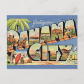 Oude ansichtkaart Panama City Florida Briefkaart (Voorkant)