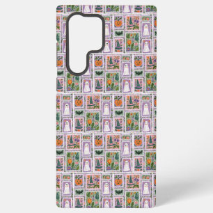 Oude ansichtkaart spookachtige Halloween bloemige Samsung Galaxy Hoesje