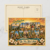 Oude ansichtkaart uit North Carolina Briefkaart (Voorkant / Achterkant)