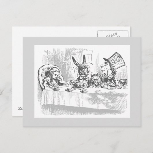 Oude ansichtkaart van Alice in Wonderland Briefkaart (Voorkant / Achterkant)