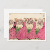 Oude ansichtkaart van Annie French met bruidsmeisj Briefkaart (Voorkant / Achterkant)