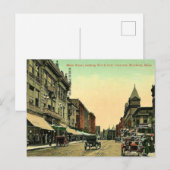 Oude ansichtkaart van Brockton, Massachusetts Briefkaart (Voorkant / Achterkant)