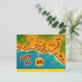 Oude ansichtkaart van Costa Del Sol Briefkaart (Staand voorkant)