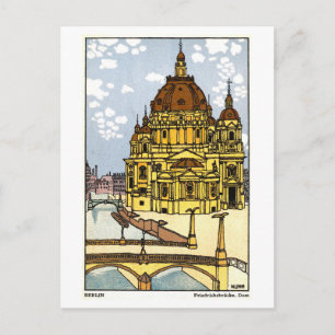 Oude ansichtkaart van de Berlijnse kathedraal in D Briefkaart