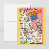 Oude ansichtkaart van de staat Idaho Briefkaart (Voorkant / Achterkant)