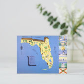 Oude ansichtkaart van Florida Briefkaart (Staand voorkant)