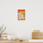 Oude ansichtkaart van Georgia 12x16 print (Keuken)