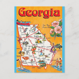 Oude ansichtkaart van Georgia Briefkaart