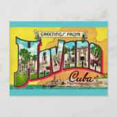 Oude ansichtkaart van Havana Cuba Briefkaart (Voorkant)