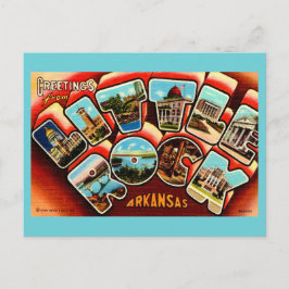 Oude ansichtkaart van Little Rock Arkansas Briefkaart