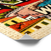 Oude ansichtkaart van Napels Poster (Hoek)