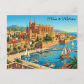 Oude ansichtkaart van Palma de Mallorca Spanje pan Briefkaart (Voorkant)