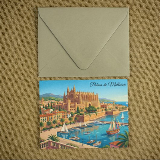 Oude ansichtkaart van Palma de Mallorca Spanje pan Briefkaart