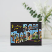Oude ansichtkaart van San Francisco Briefkaart (Staand voorkant)