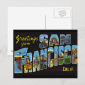 Oude ansichtkaart van San Francisco Briefkaart (Voorkant / Achterkant)