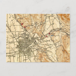 Oude ansichtkaart van Santa Rosa CA Briefkaart