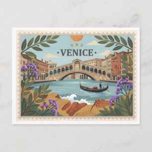 Oude ansichtkaart van Venetië Italië Briefkaart