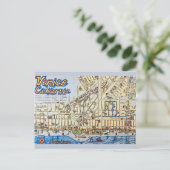Oude ansichtkaart van Venice CA Briefkaart (Staand voorkant)