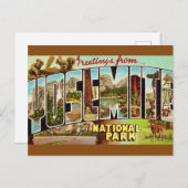 Oude ansichtkaart van Yosemite National Park Briefkaart (Voorkant / Achterkant)