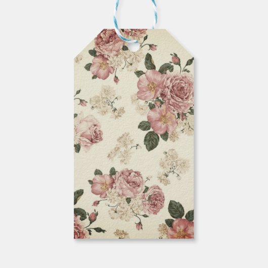 Oude ansichtkaart Vogel Collage Scrapboek Cadeaulabel (Achterkant)