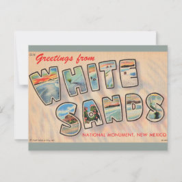 Oude ansichtkaart White Sands NM Briefkaart