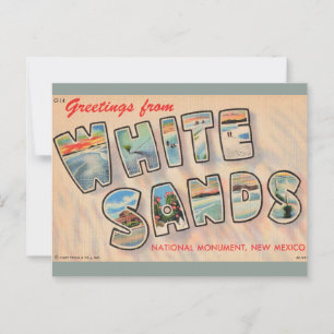 Oude ansichtkaart White Sands NM Briefkaart