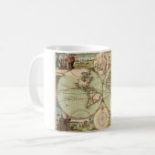 Oude Antiek  Algemene Kaart van de WereldMok Koffiemok (Voorkant links)