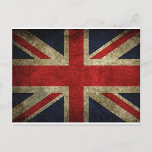 Oude Antiek Britse vlag Briefkaart (Voorkant)
