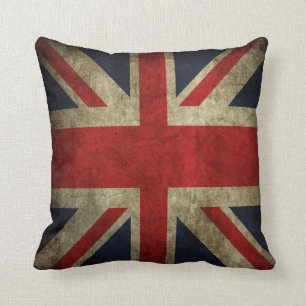 Oude Antiek Britse vlag Flag Pillow Kussen