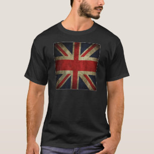 Oude Antiek Britse vlag T-shirt